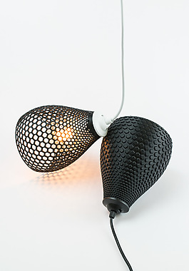 几何图形的创意黑色吊灯