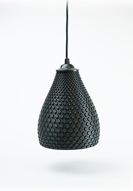 黑色3d打印模型灯罩jpg