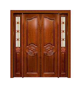 欧式复古红木双开门