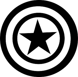 圆形五角星印花素材潮流卫衣图案