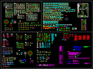 全套工装厨房设备CAD图集