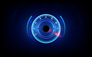 大气炫酷蓝色科技5D商务背景