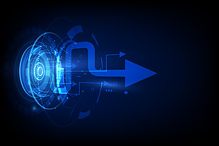 蓝色科技5D商务背景素材