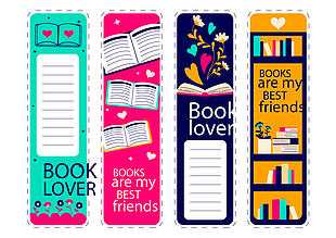 装饰书签卡片设计矢量素材下载