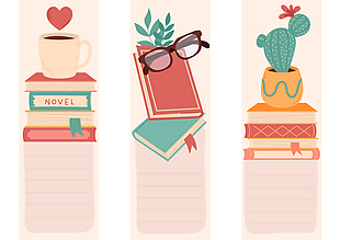 可爱卡通儿童书签卡片图片大全