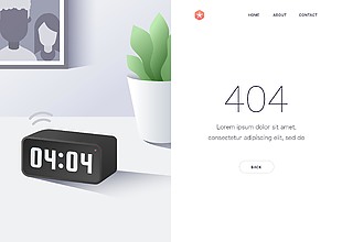 创意效果404页面模板