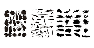 黑色水墨风ps笔刷预设