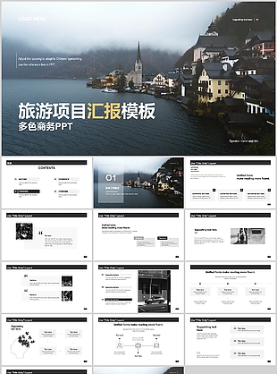 高级感杂志风旅游项目汇报