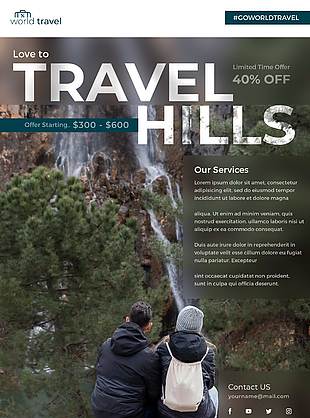 国外自然风光旅游画册网页banner设计