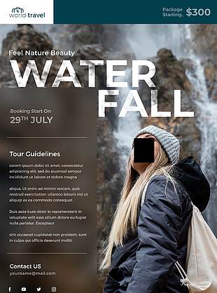 自由行程国外旅游手册网页banner