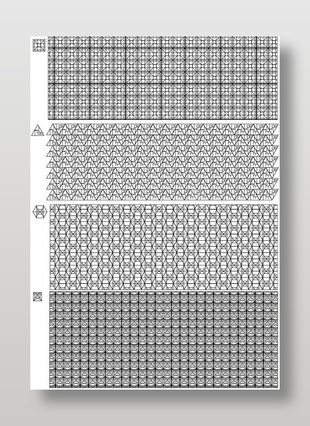 几何结构重复图案简约设计