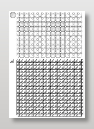 几何矩形重复图案组合矢量设计