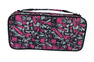 潮流编织纹手提自拍杆包