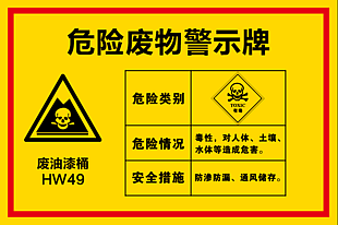 危险废物警示牌