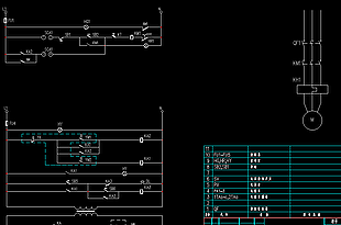 单台排水泵水位控制及高水位报警控制电路图