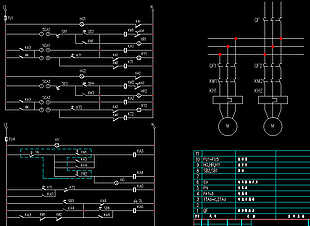 排水泵一用一备控制电路图