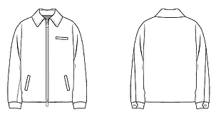 翻领外套夹克服装设计下载