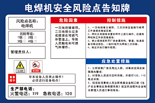 安全风险告知牌