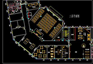 2层党政办公室平面设计