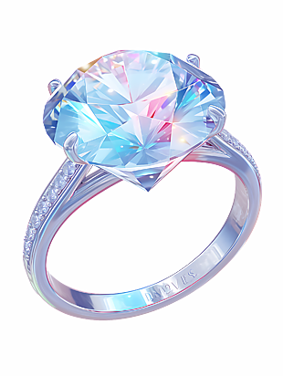 炫彩精美钻戒饰品png图