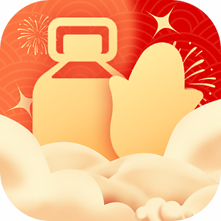 中国风红色创意简约图标