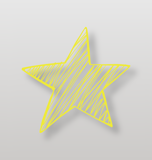 简约手绘五角星装饰图案