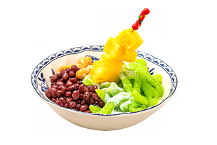 美味红豆菠萝冰美食