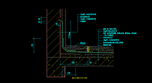屋面女儿墙防水节点建筑施工设计