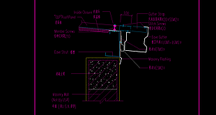 房屋砖墙檐口建筑施工设计