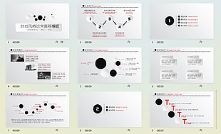 简约黑白风毕业答辩PPT模板设计