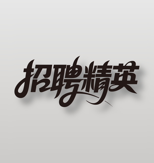 招聘精英创意艺术字设计